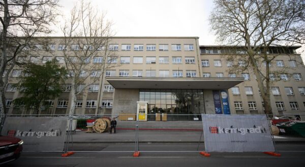 26.04.2023., Zagreb - Zgrada  Geodetskog fakulteta u Zagrebu, Kaciceva 26.
 Photo: Davor Puklavec/PIXSELL