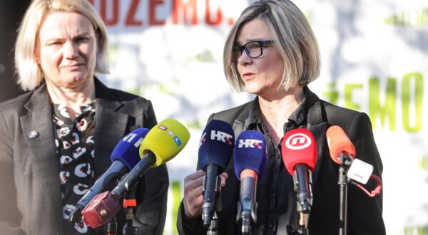 27.01.2024., Zagreb - Stranacki skup stranke Mozemo! na kojem je  predstavljena vizija Hrvatske i stranacki prioriteti ususret nadolazecim izborima za Hrvatski sabor. Sandra Bencic Photo: Luka stanzl/PIXSELL