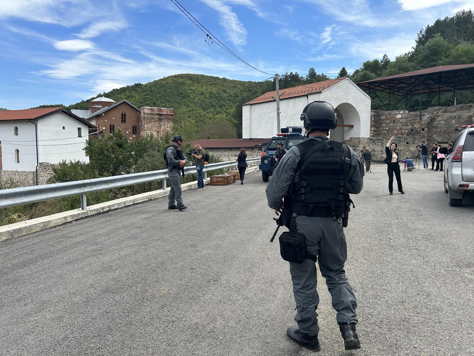 27, September, 2023, Banjska/KiM - In front of the Banjska Monastery in Kosovo and Metohija after the unfortunate events. . Photo: M. M./ATAImages.

27, septembar, 2023, Banjska/KiM - Ispred Manastira Banjska na Kosovu i Metohiji posle nemilih dogodjaja. . Photo: M. M./ATAImages. Photo: M. M./ATAimages/PIXSELL
