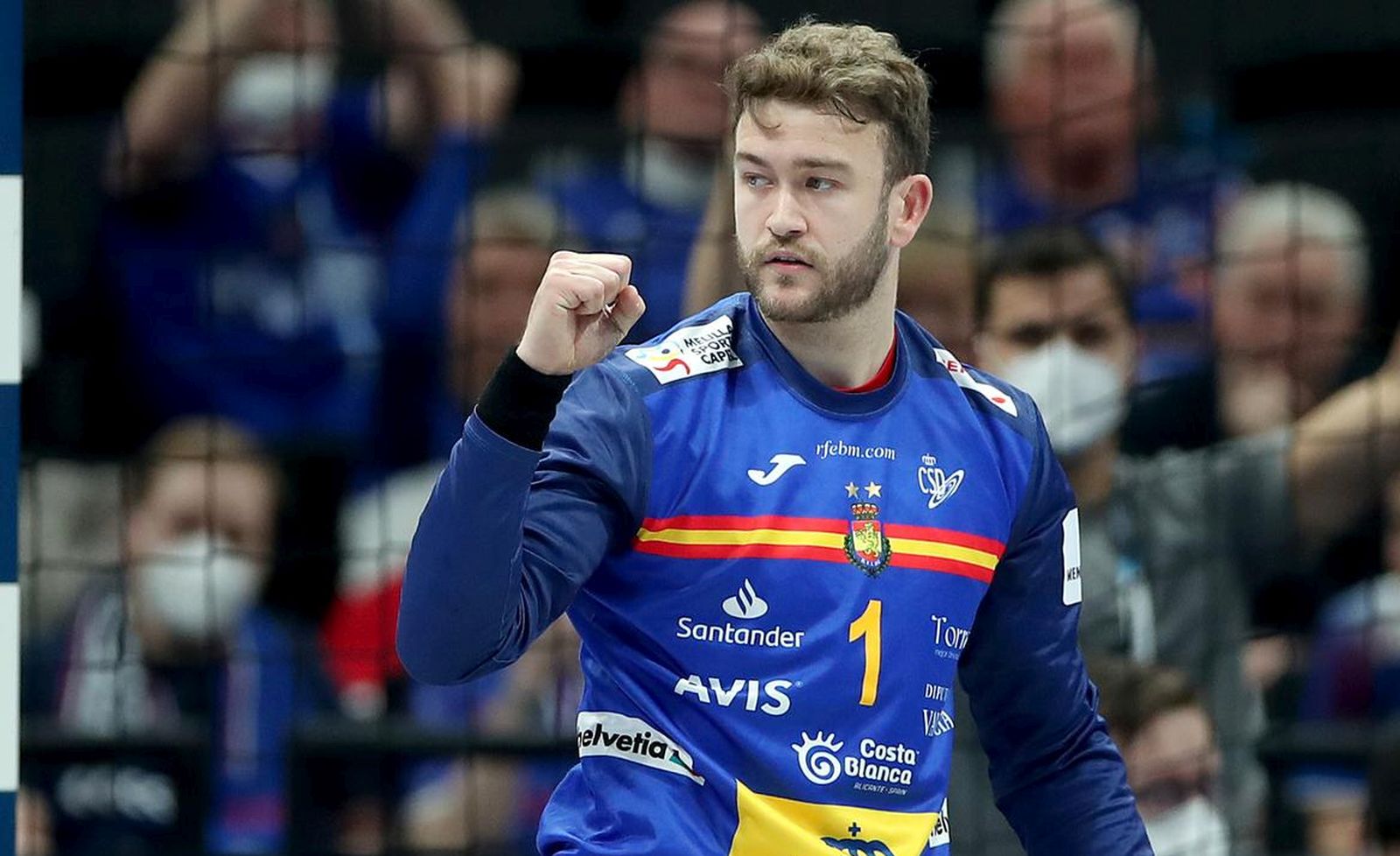28.01.2022., Multifunctional Arena, Budimpesta, Madjarska - EHF Europsko prvenstvo, polufinale, Spanjolska - Danska. Gonzalo Perez de Vargas Moreno. Photo: Sanjin Strukic/PIXSELL