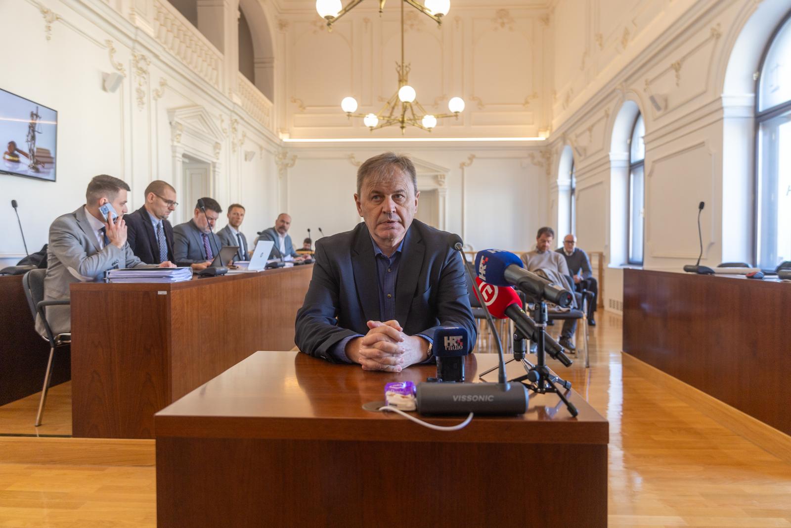 29.01.2024., Osijek - Na Zupanijskom sudu u Osijeku nastavljeno je sudjenje braci Mamic i drugima. Ivan Brlekovic Photo: Borna Jaksic/PIXSELL