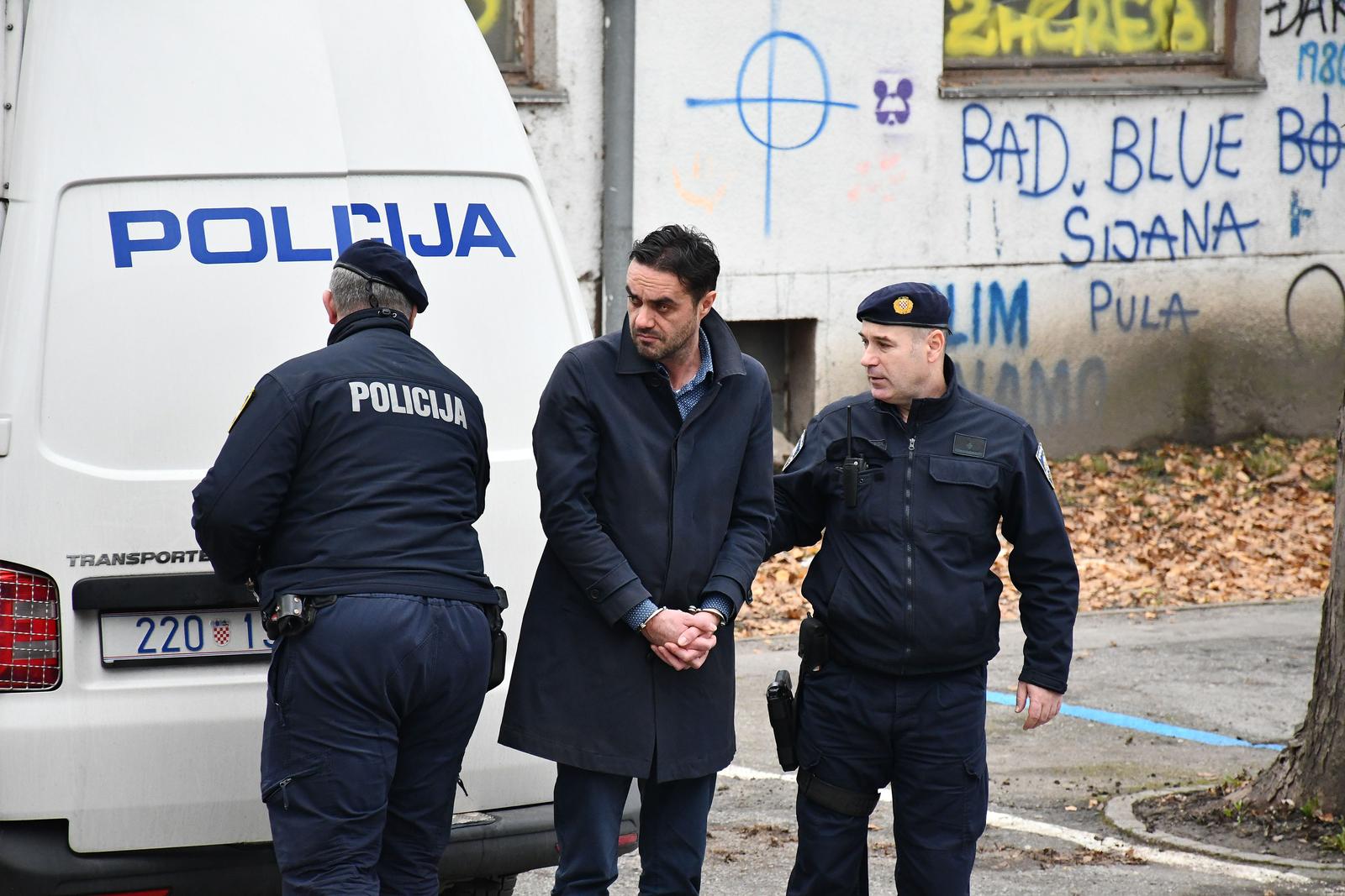 30.12.2023., Slavonski Brod - ​Sudcu istrage priveden Vjekoslav Potocanac, bivsi ravnatelj zupanijskoga Centra za socijalnu skrb Pozega, koji je uhicen zbog obiteljskog nasilja. Sudac ce mu odrediti istrazni zatvor ili pustanje na slobodu. Photo: Ivica Galovic/PIXSELL