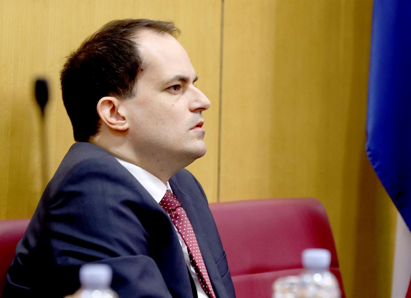31.01.2024., Zagreb - Nakon izlaganja zastupnickih stajalista Sabor 21. je sjednicu nastavio raspravom o prijedlogu odluke o imenovanju Ivana Turudica Glavnim drzavnom odvjetnikom. Ministar Ivan Malenica odrazlaze prijedlog Vlada za imenovanje.
 Photo: Patrik Macek/PIXSELL