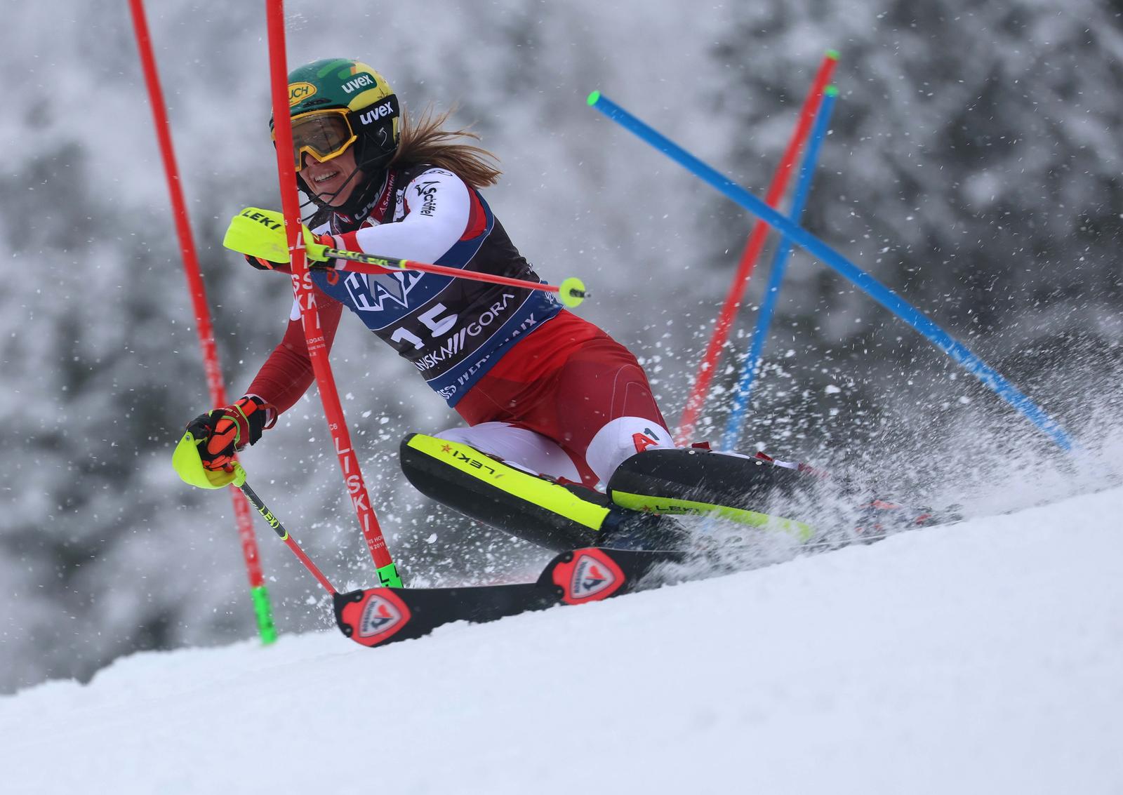 Slovenija, Kranjska gora, 07.01.2024, 07. januar 2024
 Katarine Liensberger Svetovni pokal, smuèanje , Zlata lisica ,slalom , port 
  
 
  Photo: Borut ivulovic/Bobo/F.A. BOBO