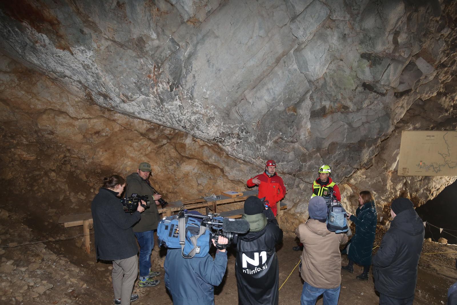 Slovenija, Križna jama, 07.01.2024, 07. januar 2024 Tiskovna konferenca Civilne zaščite in Jamskih reševalcev ob reševanju petih jamarjev. dogodek  Foto:BLjubo Vukelič/Občina Cerknica/Bobo   Photo: Bobo/F.A. BOBO