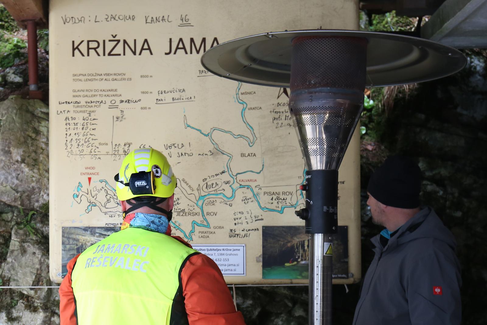 Slovenija, Križna jama, 07.01.2024, 07. januar 2024 Tiskovna konferenca Civilne zaščite in Jamskih reševalcev ob reševanju petih jamarjev. dogodek  Foto:BLjubo Vukelič/Občina Cerknica/Bobo   Photo: BoBO/F.A. BOBO