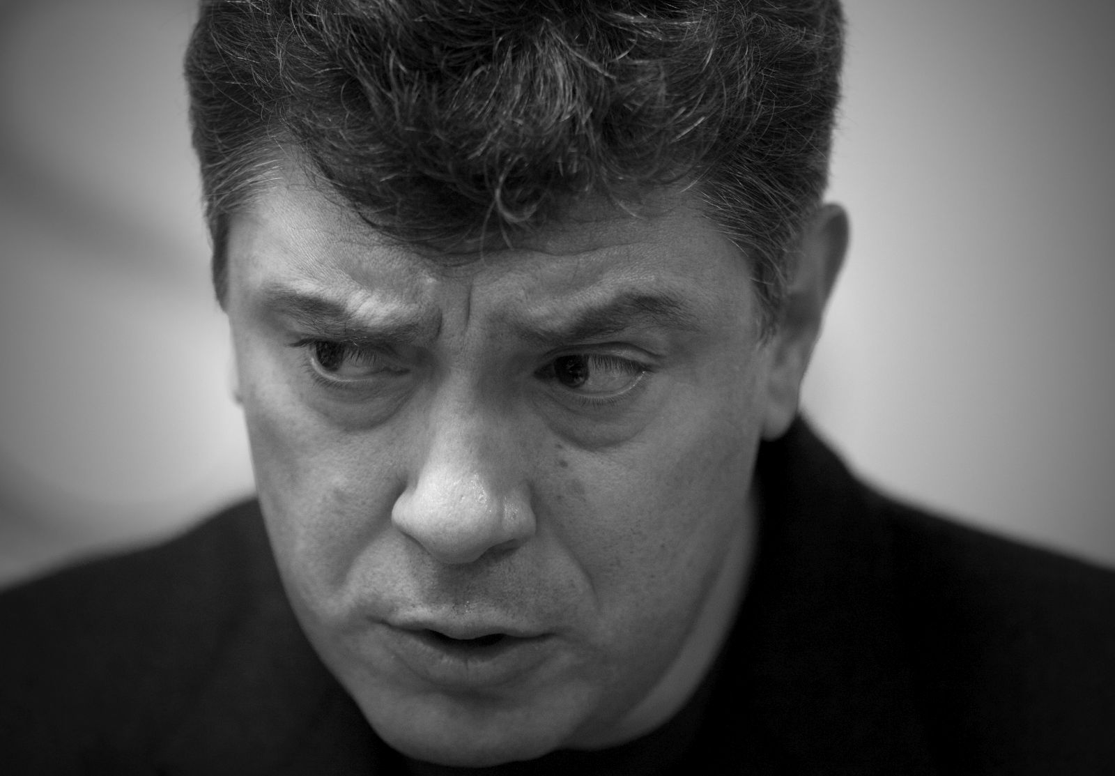 Opposition leaders Boris Nemtsov speaks to the media in Moscow on Monday, Jan. 17, 2011, after he and other opposition leaders were released from detention. Former Deputy Prime Minister Boris Nemtsov, Konstantin Kosyakin,  Ilya Yashin and Eduard Limonov were detained Dec. 31, 2010, after they attended an anti government rally and called for Russian Prime Minister Vladimir Putin to leave office. (AP Photo/Alexander Zemlianichenko)