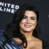 HOLLYWOOD, CA - DECEMBER 16: Gina Carano, at the Premiere Of Disney's 