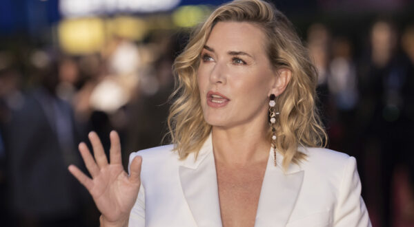 Kate Winslet poses for photographers upon arrival at the Vogue World event on Thursday, Sept. 14, 2023 in London. (Vianney Le Caer/Invision/AP)