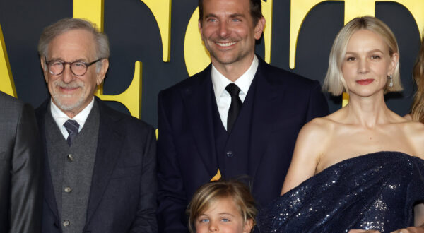 LOS ANGELES, CA -DECEMBER 12: Steven Spielberg,Bradley Cooper,Carey Mulligan, Lea De Seine Shayk Cooper at the LA Special screening of Maestro at the Academy Museum of Motion Pictures in Los Angeles, California on December 12, 2023. Copyright: xFayexSadoux