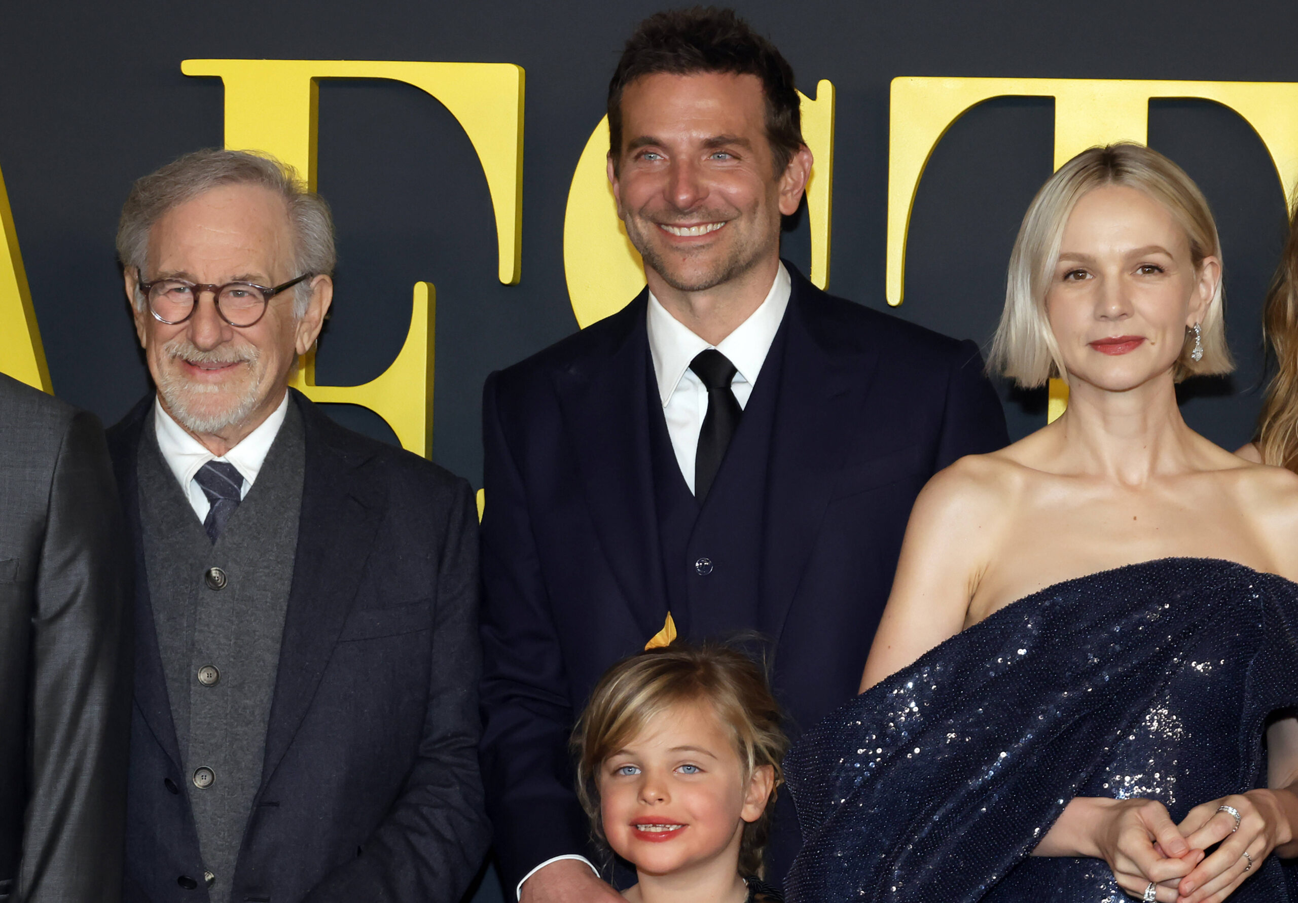 LOS ANGELES, CA -DECEMBER 12: Steven Spielberg,Bradley Cooper,Carey Mulligan, Lea De Seine Shayk Cooper at the LA Special screening of Maestro at the Academy Museum of Motion Pictures in Los Angeles, California on December 12, 2023. Copyright: xFayexSadoux