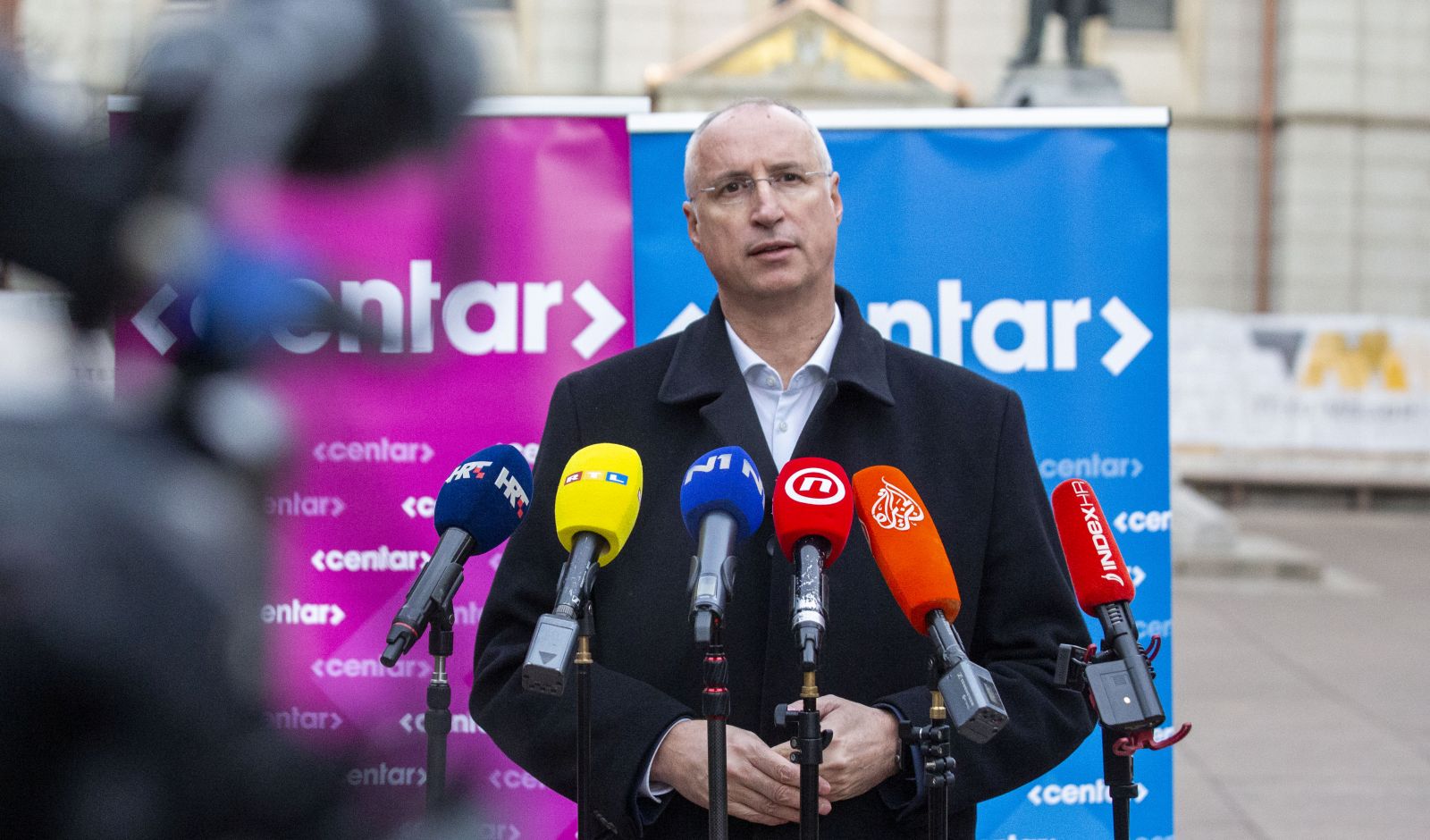 Zagreb, 04.02.2024 - Konferencija za medije stranke Centar pod nazivom "Koliko se u HDZ-ovoj državi kriminal osjeća zaštićeno?“. Na fotografiji Ivica Puljak.  foto HINA/ Daniel KASAP/ dk