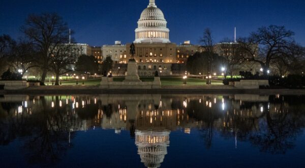 epa11133854 Sunrise at the US Capitol in Washington, DC, USA, 07 February 2024. Congress resumes work on 07 February after Senate Minority Leader Mitch McConnell scrapped the bipartisan border security deal, the House defeated a standalone 17.6 billion USD Israel aid package, and House Republicans fell short on a vote to impeach Homeland Security Secretary Alejandro Mayorkas, casting doubt on Speaker of the House Mike Johnson's ability to lead.  EPA/SHAWN THEW