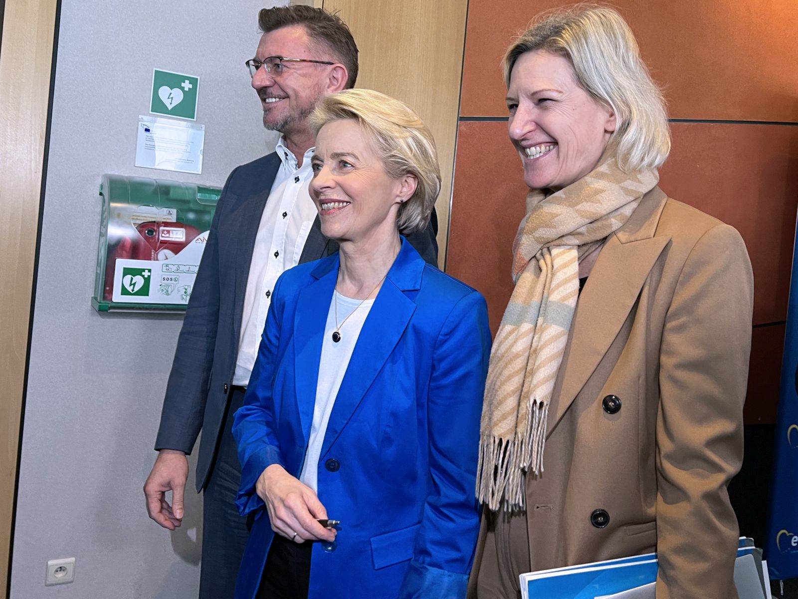 Bruxelles, 21.2.2024.- Sastanak zastupnièkog kluba Europske puèke stranke (EPP) u Bruxellesu. Na slici Ursula von der Leyen. 
foto HINA/ Slavko VUKADIN/ ua