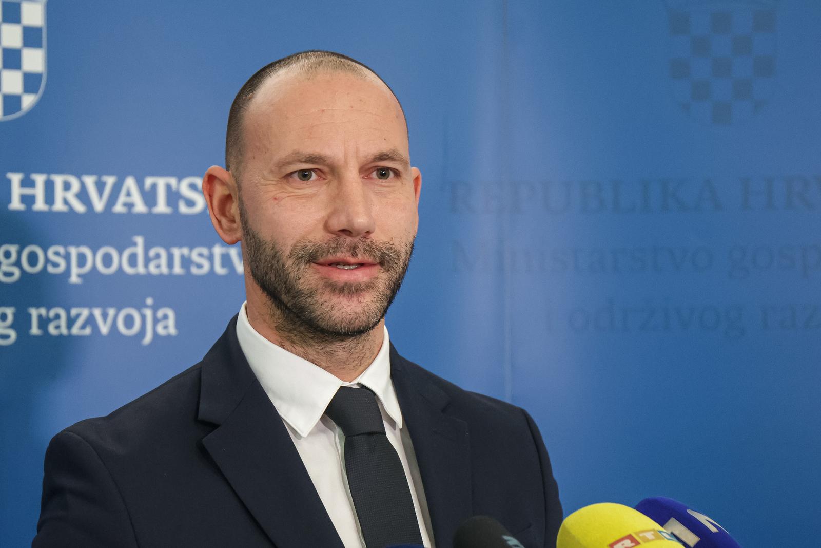 01.02.2024., Zagreb - Ministar gospodarstva i odrzivog razvoja Damir Habijan odrzao konferenciju za medije na temu inflacije. Photo: Luka stanzl/PIXSELL