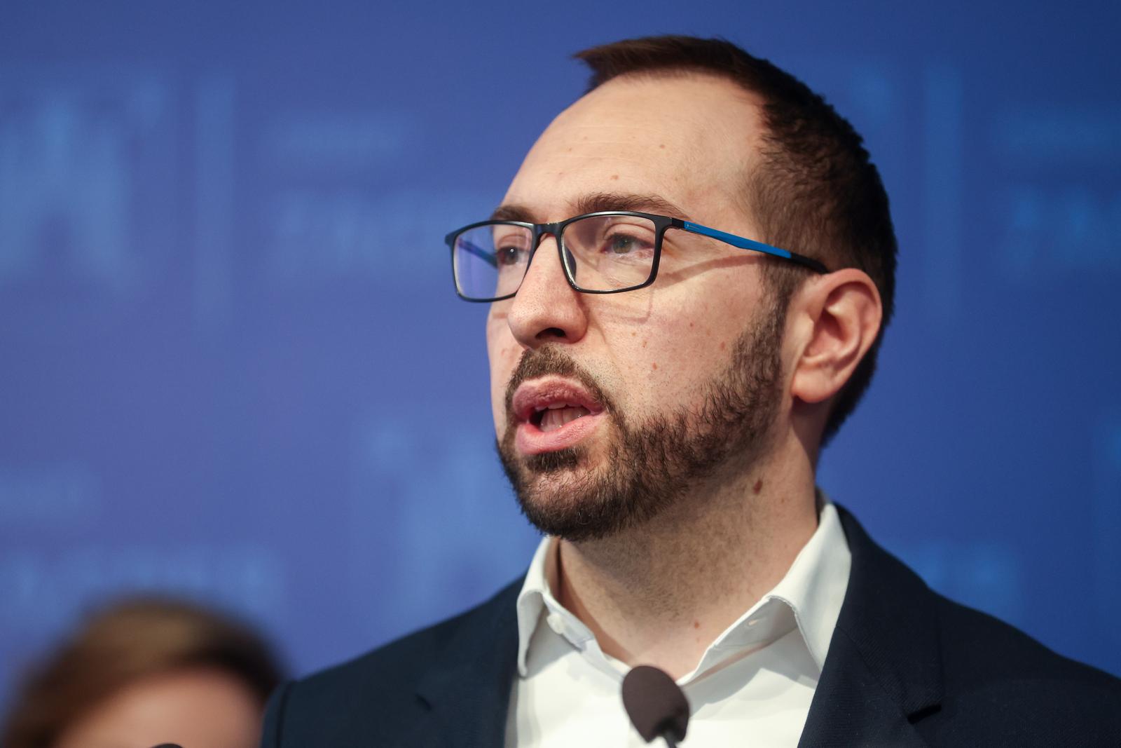 01.02.2024., Zagreb - Gradonacelnik Grada Zagreba Tomislav Tomasevic, zamjenici gradonacelnika Danijela Dolenec i Luka Korlaet te procelnica Gradskog ureda za kulturu i civilno drustvo Emina Visnic objavili su rezultate javnog poziva za financiranje kulturnih programa za 2024. godinu.
 Photo: Igor Kralj/PIXSELL