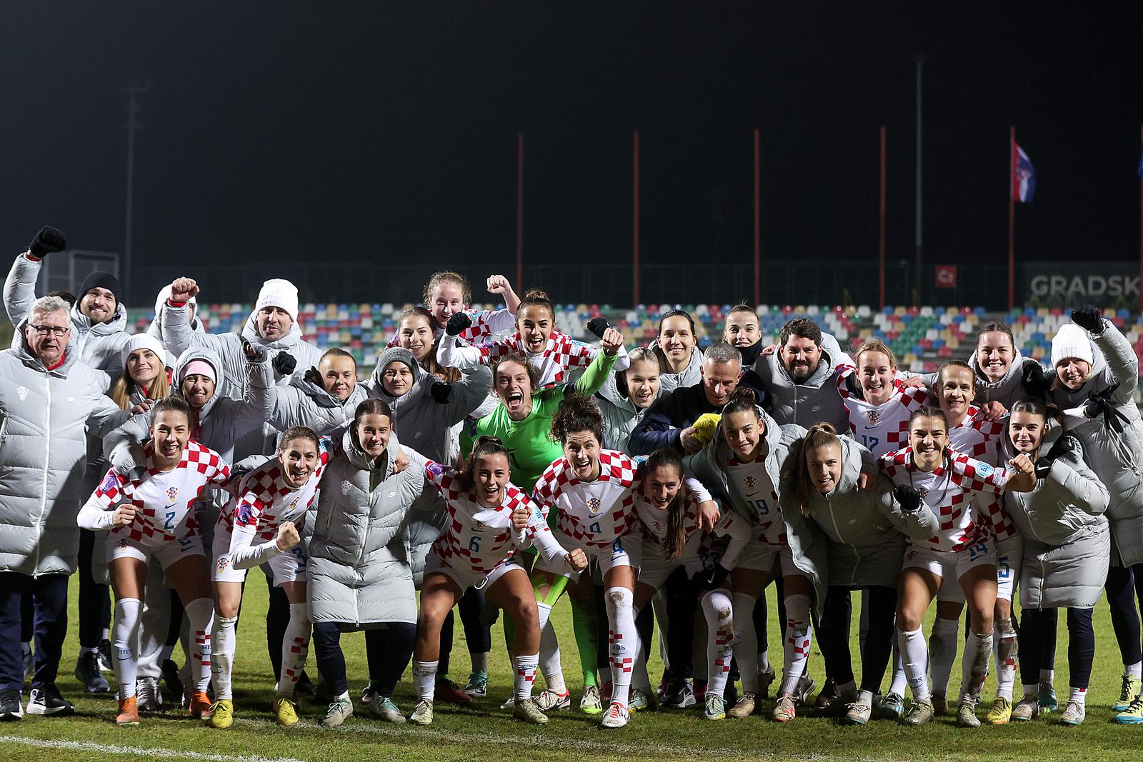 01.12.2023., Gradski Stadion Velika Gorica, Velika Gorica - Utakmica UEFA Liga nacija, Liga B, skupina 2, 5. kolo, Hrvatska - Slovacka. Photo: Goran Stanzl/PIXSELL