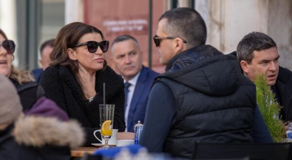 02.02.2024., Dubrovnik - Josipa Rimac u Dubrovniku na picu sa suprugom Photo: Grgo Jelavic/PIXSELL