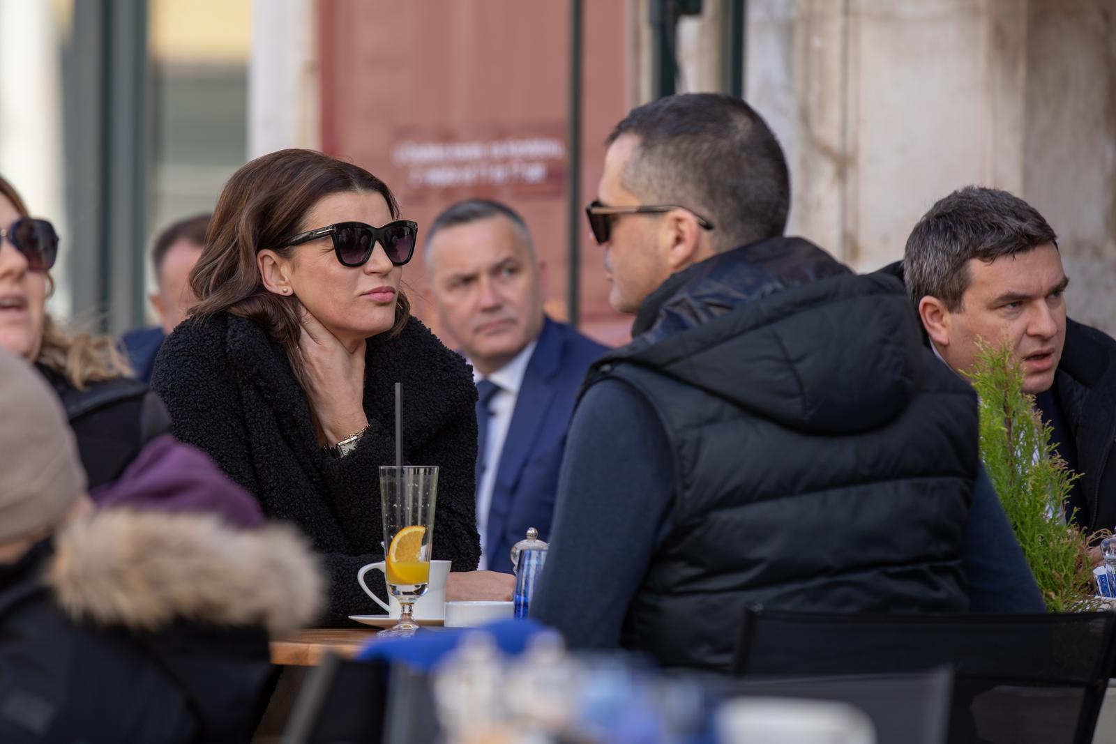 02.02.2024., Dubrovnik - Josipa Rimac u Dubrovniku na picu sa suprugom Photo: Grgo Jelavic/PIXSELL