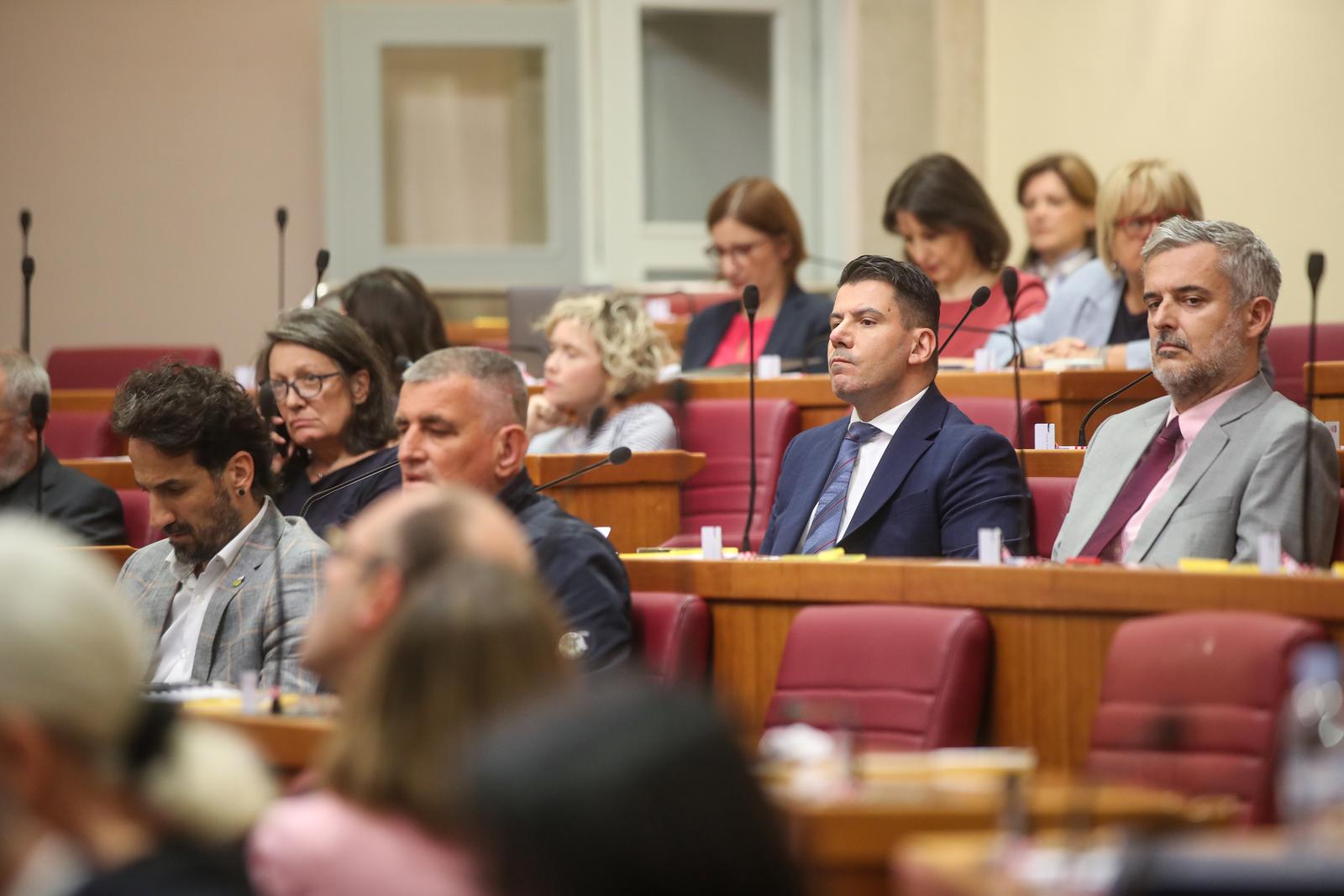 04.10.2023., Zagreb - Premijer Andrej Plenkovic dosao je u Sabor kako bi sudjelovao u raspravi o opozivu ministra vanjskih poslova Gordana Grlica Radmana. Photo: Slavko Midzor/PIXSELL