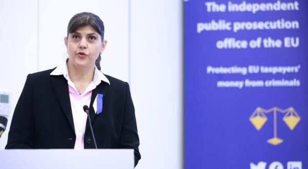 04.11.2022., Zagreb - Kuca Europe. Europska javna tuziteljica Laura Codruta Kovesi odrzala je konferenciju za medije. Photo: Sanjin Strukic/PIXSELL
