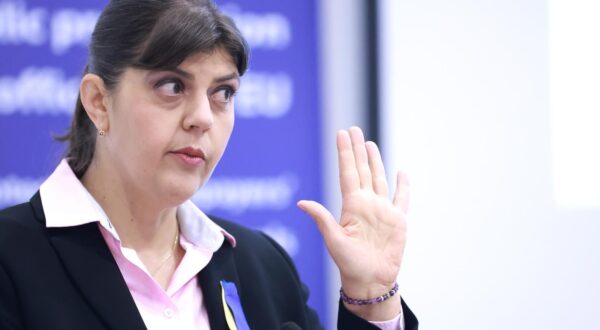 04.11.2022., Zagreb - Kuca Europe. Europska javna tuziteljica Laura Codruta Kovesi odrzala je konferenciju za medije. Photo: Sanjin Strukic/PIXSELL