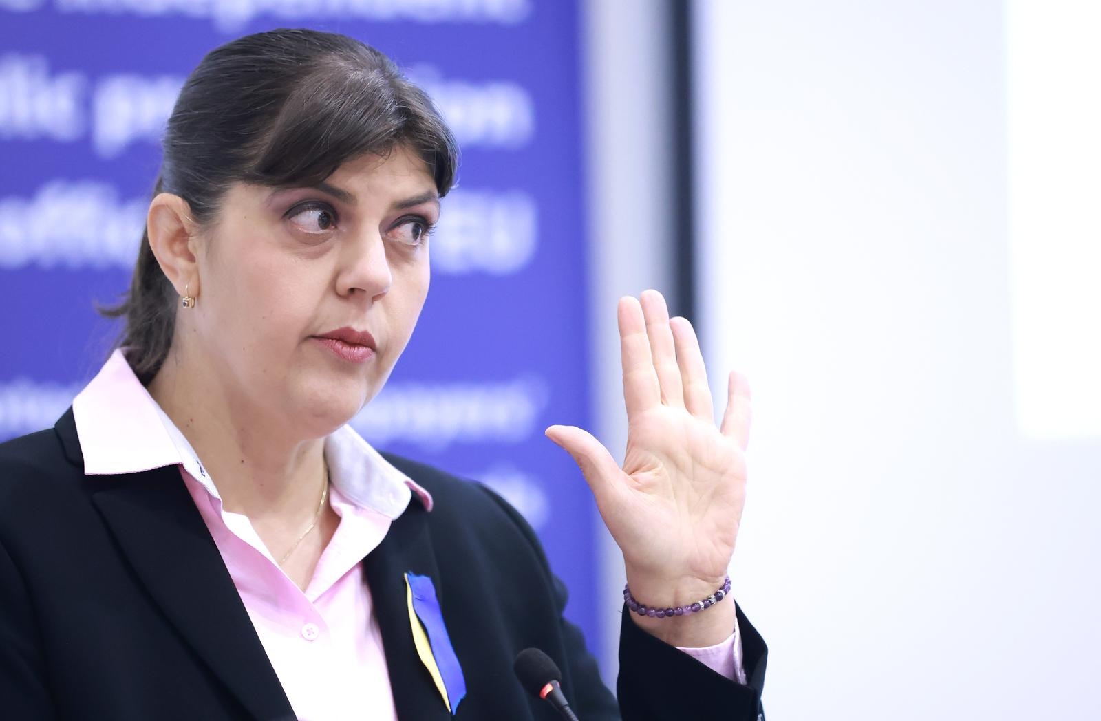 04.11.2022., Zagreb - Kuca Europe. Europska javna tuziteljica Laura Codruta Kovesi odrzala je konferenciju za medije. Photo: Sanjin Strukic/PIXSELL