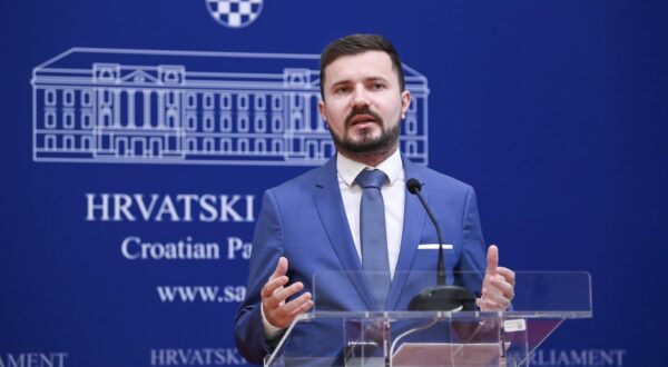 05.02.2024., Zagreb-  Klub zastupnika Fokus odrzao je  konferenciju za medije na temu afera izbora glavnog drzavnog odvjetnika a govorio je zastupnik  Davor Nadji. Photo: Igor Soban/PIXSELL