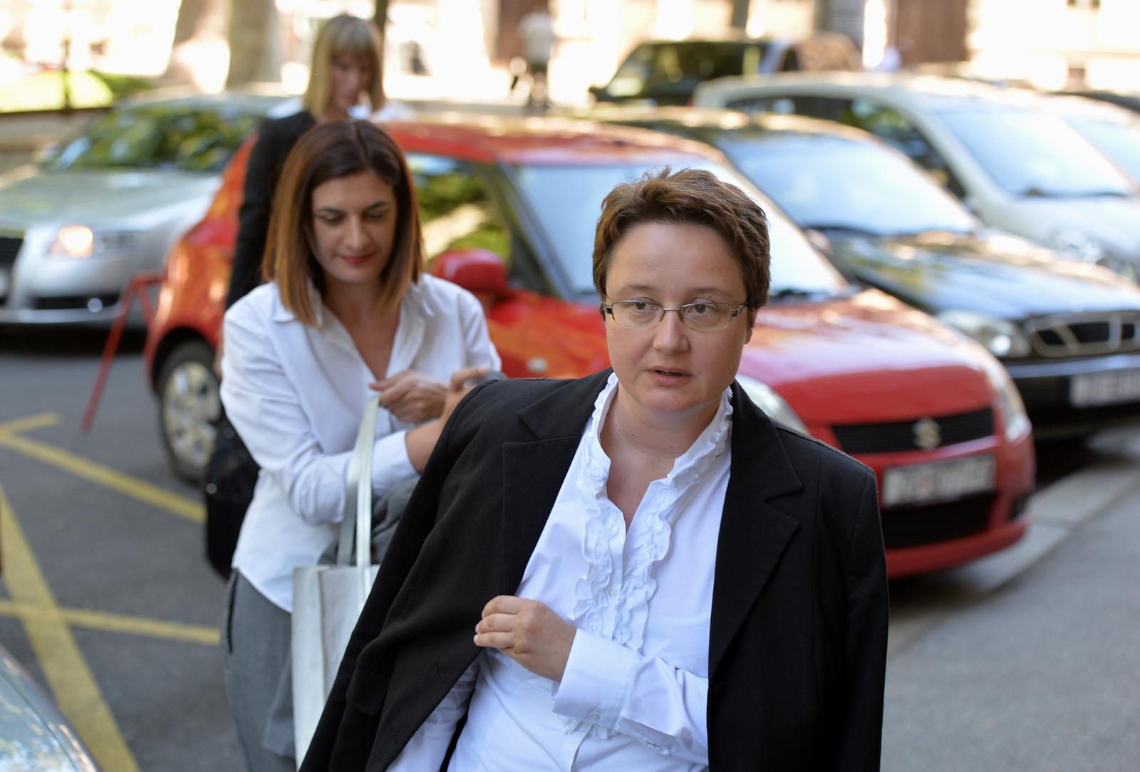 05.07.2016., Zagreb - Nastavak sudjenja u aferi Fimi media Ivi Sanaderu i ostalima. Tuzitelji, Zeljka Mostecak.rPhoto: Marko Lukunic/PIXSELL