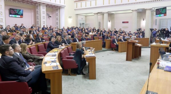 07.02.2024., Zagreb - Sabor je 21. sjednicu nastavio glasovanjem o raspravljenim tockama dnevnog reda medju kojima je najvecu pozornost izazvao prijedlog za imenovanje Ivana Turuduca Glavnim drzavnim odvjetnikom. Kako je i najavljivano iz vladajuce vecine prijedlog je prihvacen.
 Photo: Patrik Macek/PIXSELL