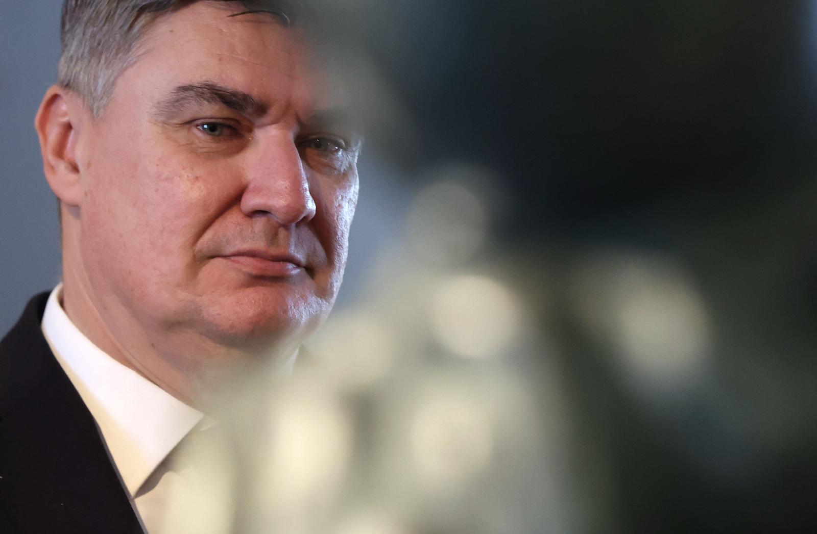 07.02.2024., Zagreb - Klovicevi dvori. Predsjednik Republike Zoran Milanovic obisao je retrospektivnu izlozbu djela Ivana Mestrovica u Galeriji Klovicevi dvori. Photo: Sanjin Strukic/PIXSELL