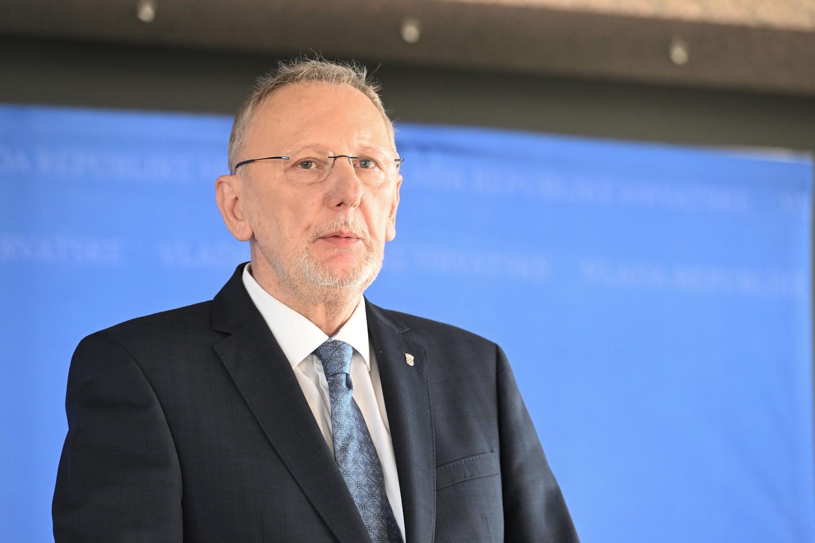 8.2.2024., Zagreb - 283. sjednica vlade RH. Izjave Davora Bozinovica. Photo: Davorin Visnjic/PIXSELL