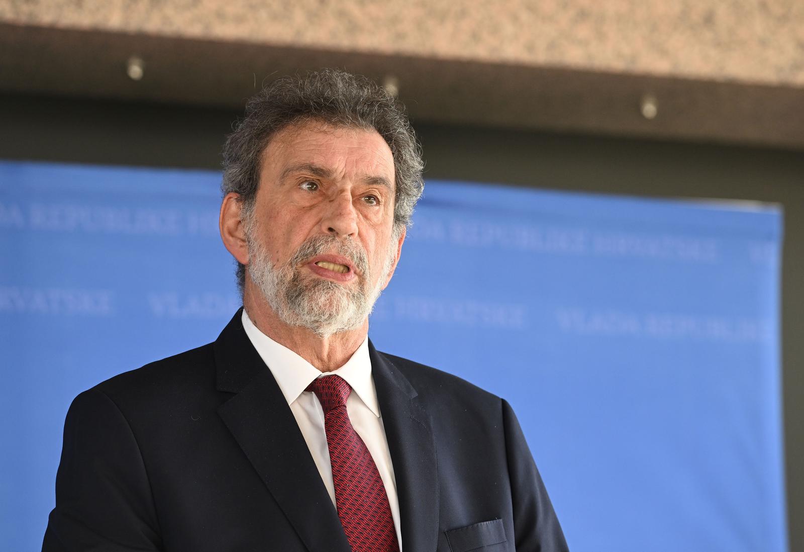 8.2.2024., Zagreb - 283. sjednica vlade RH. Izjave Radovana Fuchsa. Photo: Davorin Visnjic/PIXSELL