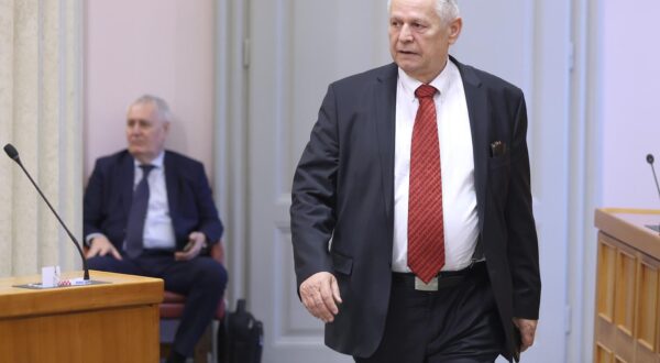 09.02.2024., Zagreb - Sabor 21. sjednicu nastavlja raspravom o izgradnji cestovnog mosta preko potoka Kamenica izmedju naselja Obrez i Bozakovo na hrvatsko-slovenskoj drzavnoj granici.
 Photo: Patrik Macek/PIXSELL