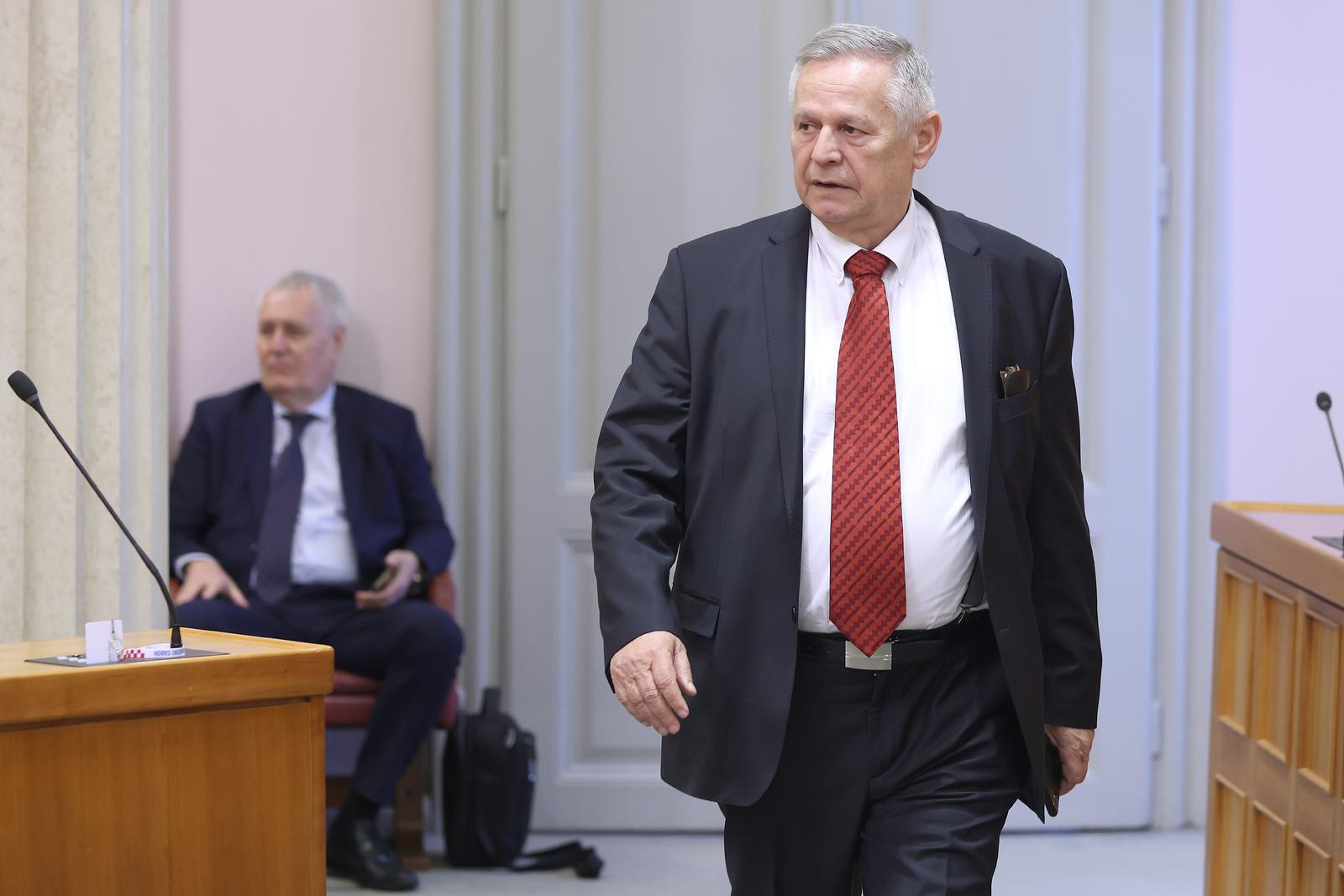 09.02.2024., Zagreb - Sabor 21. sjednicu nastavlja raspravom o izgradnji cestovnog mosta preko potoka Kamenica izmedju naselja Obrez i Bozakovo na hrvatsko-slovenskoj drzavnoj granici.
 Photo: Patrik Macek/PIXSELL