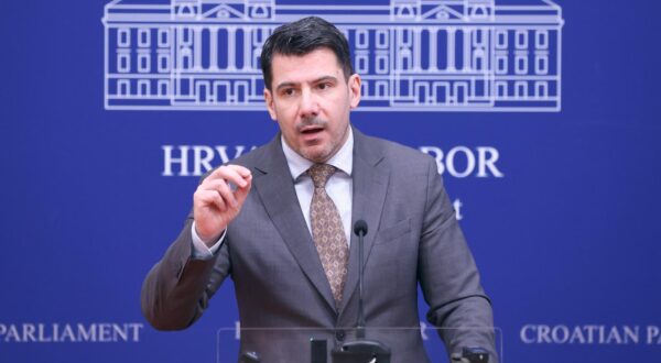 09.02.2024., Zagreb - Na konferenciji za medije odrzanoj u Saboru o aktualnim temama govorio je Nikola Grmoja.
 Photo: Patrik Macek/PIXSELL