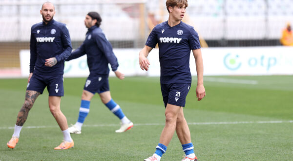 11.02.2024., stadion Poljud, Split - SuperSport HNL, 22. kolo, HNK Hajduk - NK Slaven Belupo. Rokas Pukstas Photo: Ivana Ivanovic/PIXSELL