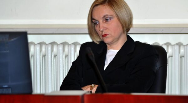 24.11.2011., Zagreb - Nastavljeno je sudjenje bivsem premijeru Ivi Sanaderu u slucaju Hypo banke i Ina - MOL kod suca Ivana Turudica. Tuziteljica Tamara Laptos.r"nPhoto: Marko Lukunic/PIXSELL