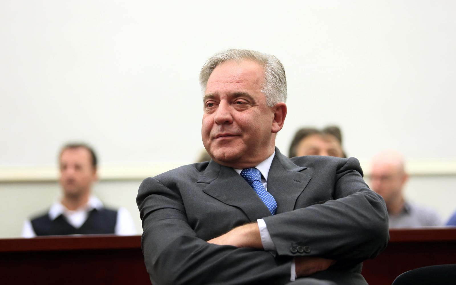 20.11.2012., Zupanijski sud, Zagreb - Ivo Sanader na izricanju nepravomocne presude u predmetima Hypo i INA-MOL.r"nPhoto: Zeljko Lukunic/PIXSELL