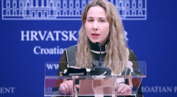 13.02.2024., Zagreb - Na konferenciji za medije Kluba zastupnika Mosta odrzanoj u Saboru o temi „"Kako Pileticeva socijala onemogucuje zivot osobama s invaliditetom“ govorili su Marija Selak Raspudic i Ivan Milatic.  Photo: Patrik Macek/PIXSELL