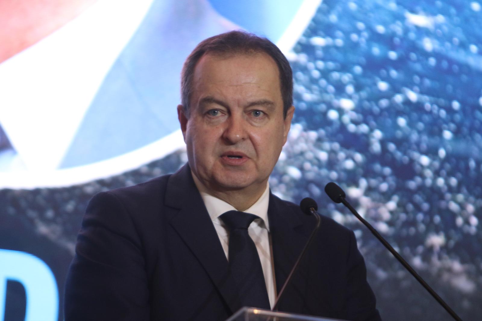 13, December, 2023, Belgrade - The "World in 2024" conference was held in the Hyatt hotel. Ivica Dacic. Photo: M. M./ATAImages.

13, decembar, 2023, Beograd - Konferencija "Svet u 2024” odrzana je u hotelu Hajat. . Photo: M. M./ATAImages. Photo: M. M./ATAimages/PIXSELL