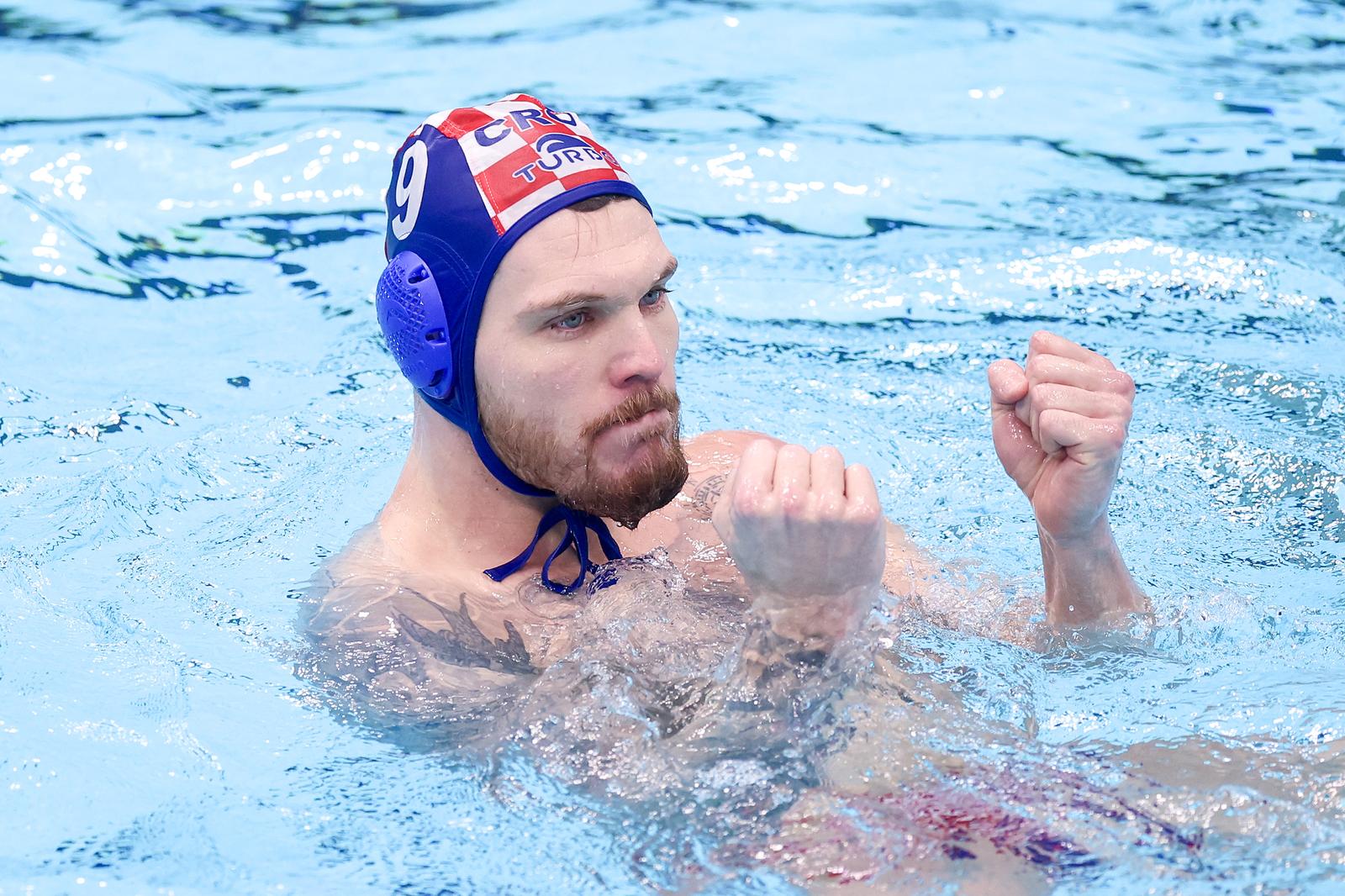 14.01.2024., bazen Mladost, Zagreb - LEN 36. Europsko prvenstvo u vaterpolu, polufinale, Hrvatska - Madjarska. Photo: Sanjin Strukic/PIXSELL