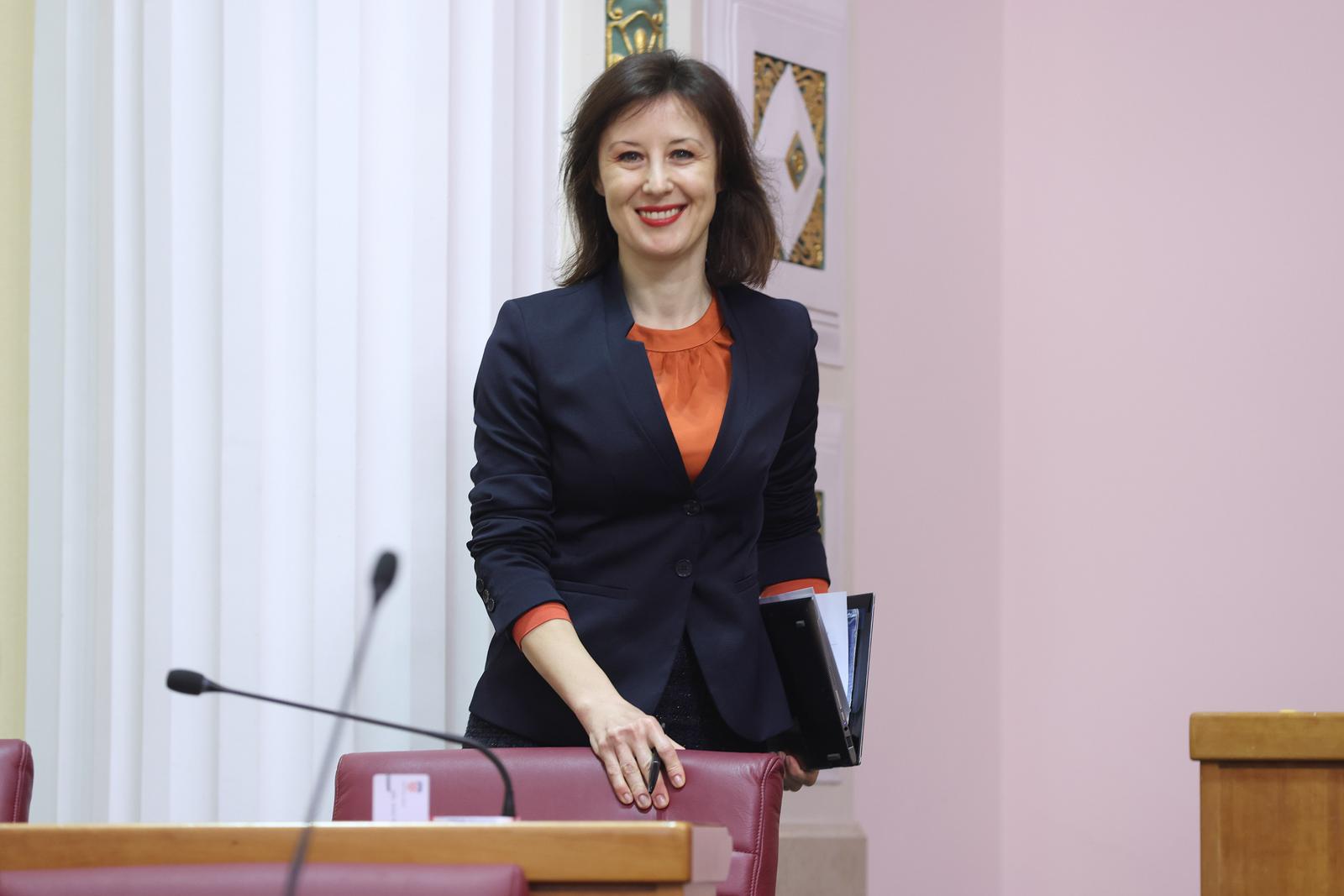 15.02.2024., Zagreb - Sabor 21. sjednicu nastavlja raspravom o provedbi Deklaracije Hrvatskoga sabora o polozaju hrvatskog naroda u Bosni i Hercegovini za 2022. godinu.
 Photo: Patrik Macek/PIXSELL