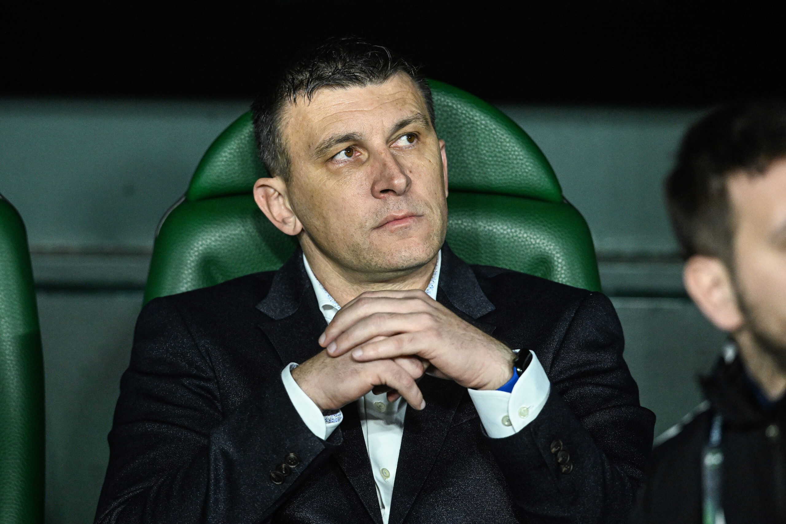 15.02.2024., Sevilla, Spanjolska - UEFA Konferencijska liga, prva utakmica playoffa knock-out faze, Real Betis - GNK Dinamo. Trener Dinama Sergej Jakirovic.  Photo: Marko Lukunic/PIXSELL