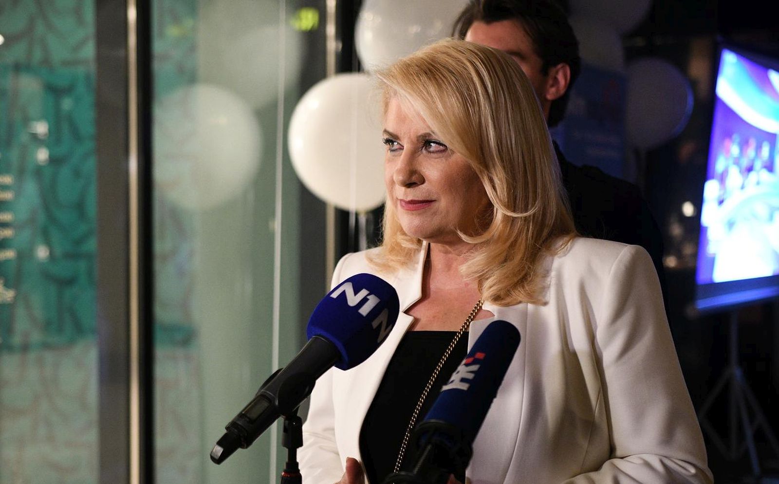 16.05.2021., Zagreb - Izborni stozer nezavisne kandidatkinje za gradonacelnicu Zagreba Vesne Skare Ozbolt u Khala Restaurant & Baru u Tkalcicevoj 90. Vesna Skare Ozbolt  Photo: Zoe Sarlija/PIXSELL