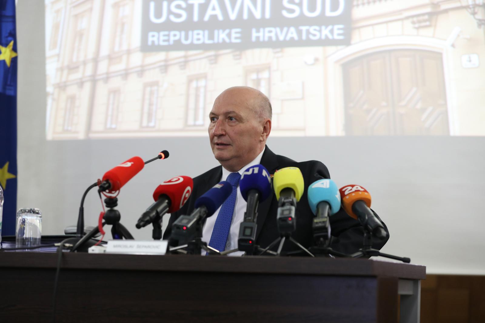 16.05.2022., Zagreb - Na Sjednici Ustavnog suda raspravljano je o ustavnosti referendumskih pitanja inicijative "Dosta je stozerokracije" koje su uspjele prikupiti 400 tisuca potpisa. Photo: Patrik Macek/PIXSELL
