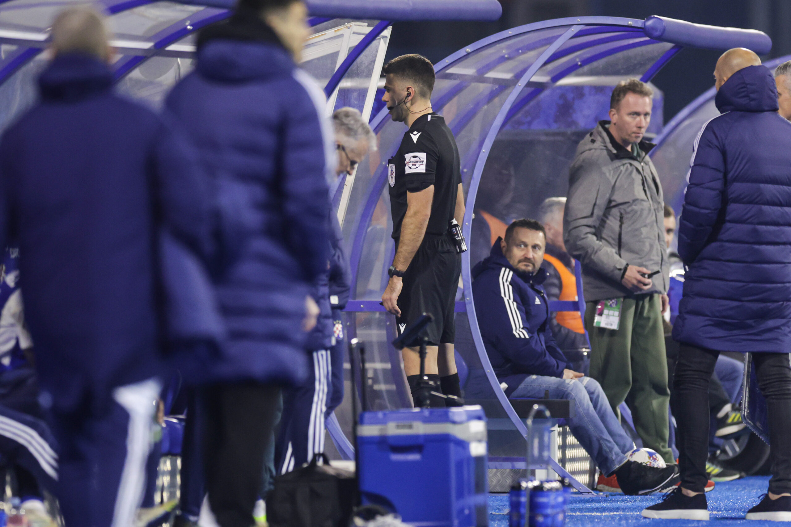 18.02.2024., stadion Maksimir, Zagreb - SuperSport HNL, 23. kolo, GNK Dinamo - NK Varazdin. Sudac Ante Terzic.  Photo: Luka Stanzl/PIXSELL