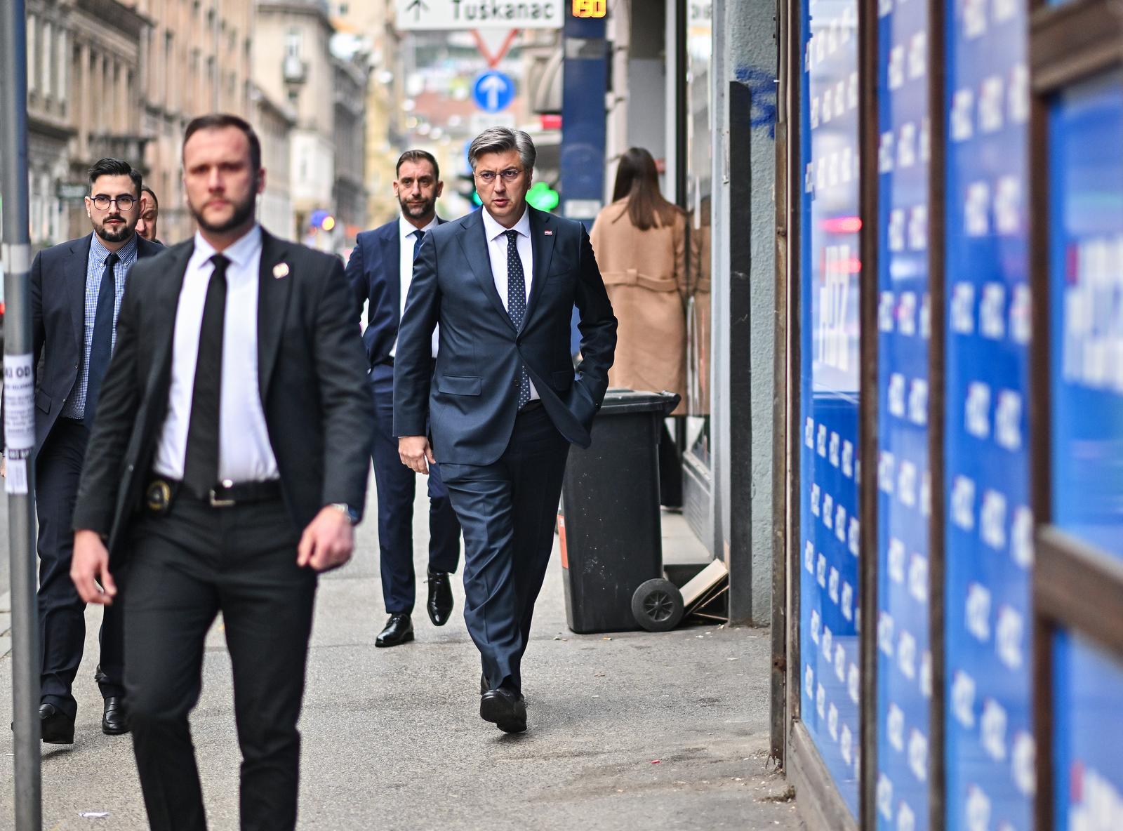 19.2.2024., Zagreb - Dolazak clanova HDZ-a na sjednicu sireg Predsjednistva stranke. Photo: Neva Zganec/PIXSELL