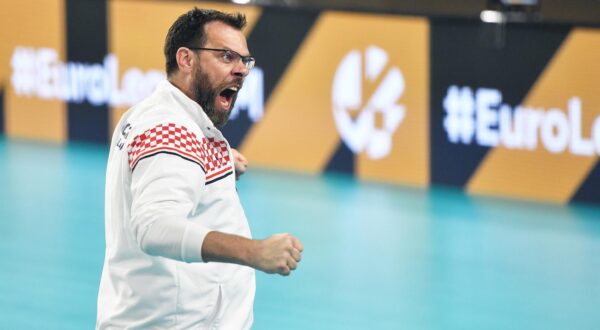 19.06.2022., arena Varazdin, Varazdin - Final Four EHF Europska zlatna liga, utakmica za trece mjesto, Hrvatska - Ukrajina. Cedric Enard Photo: Vjeran Zganec Rogulja/PIXSELL