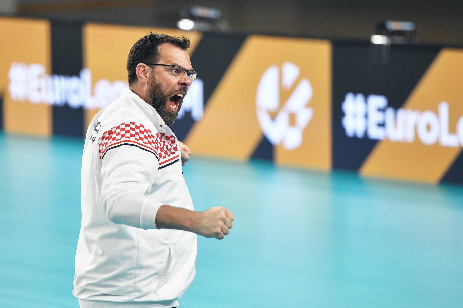 19.06.2022., arena Varazdin, Varazdin - Final Four EHF Europska zlatna liga, utakmica za trece mjesto, Hrvatska - Ukrajina. Cedric Enard Photo: Vjeran Zganec Rogulja/PIXSELL